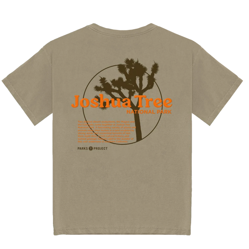 Men's Joshua Tree Puffy Pocket Tee, Parks Project Men's Joshua Tree Puffy Pocket Tee Khaki