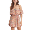 Roxy Women's Another Day Printed Romper in Pastel Rose Swept Up