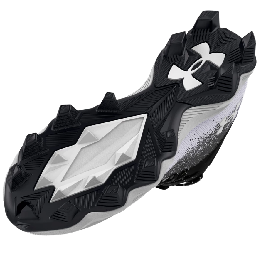 Under Armour Boys Spotlight Franchise RM 2.0 Jr. Wide Football Cleats Black 5