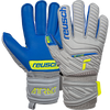 Reusch Youth Attrakt Silver 22 Glove in Grey/Blue