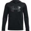 Under Armour Youth Armour Fleece Big Logo Hoodie in Black