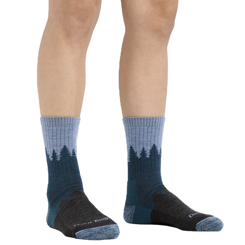 Women's Treeline Mid Hiker Micro Crew, Darn Tough Women's Treeline Mid Hiker Micro Crew BLUE