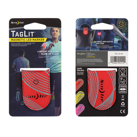 TagLit Magnetic LED Marker Red/Red