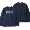 Patagonia Men's P-6 Logo Uprisal Crew Sweatshirt in New Navy