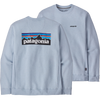 Patagonia Men's P-6 Logo Uprisal Crew Sweatshirt in Steam Blue