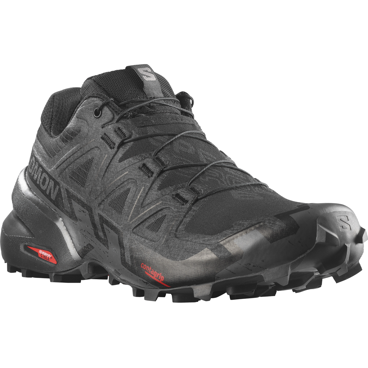Salomon Speedcross 6 Black Black Phantom 10.5 Men s