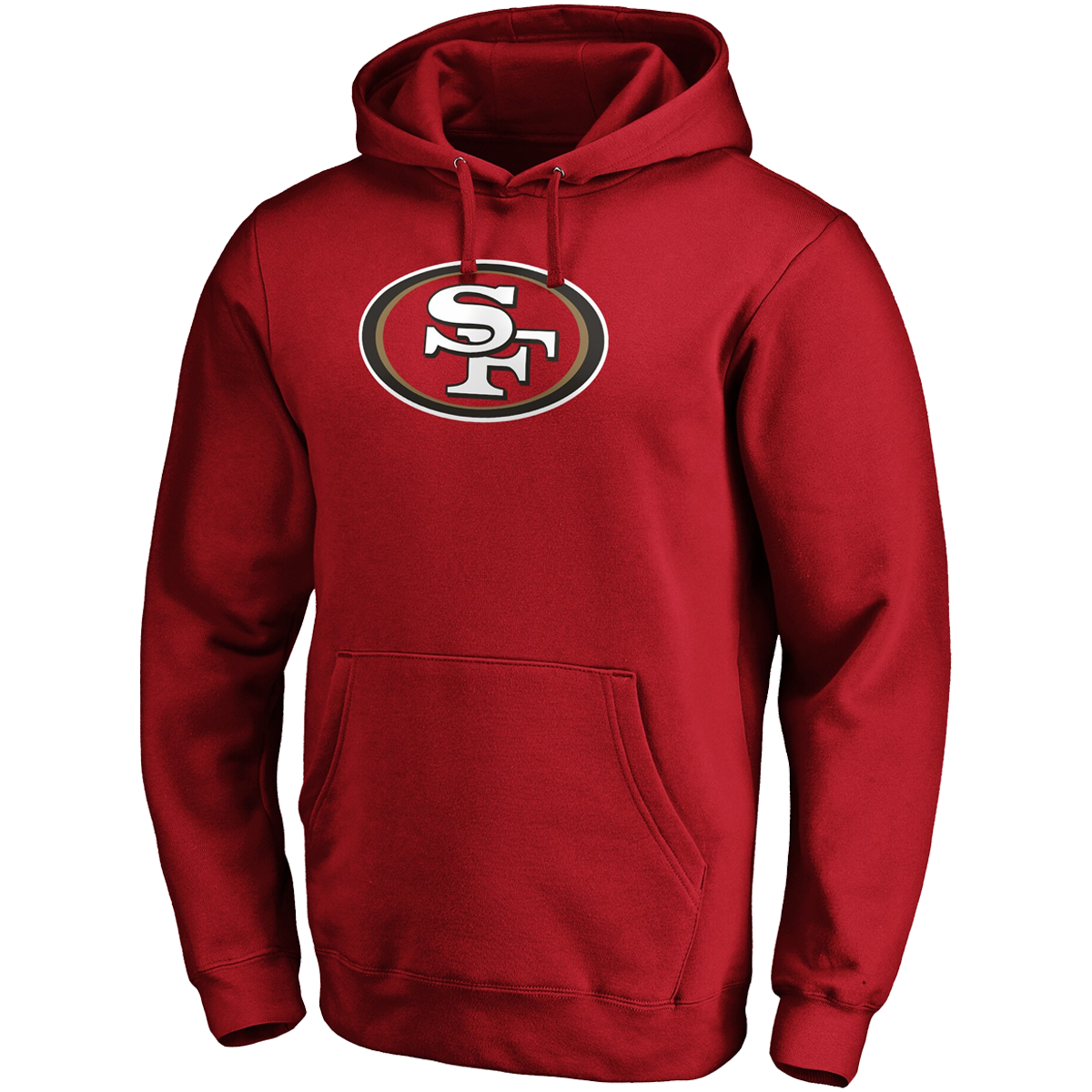 Fanatics Men's 49ers Primary Logo Fitted Pullover Hoodie | Cardinal | XXL Sports Basement
