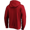 Majestic Men's 49ers Primary Logo Fitted Pullover Hoodie back