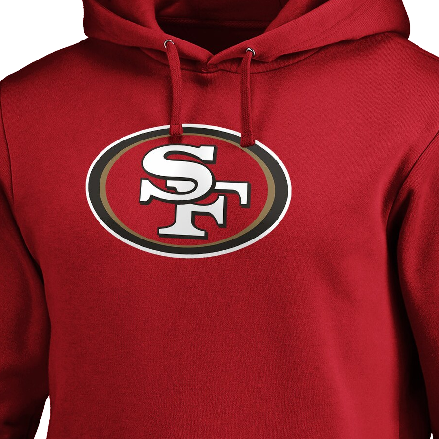 Men's 49ers Primary Logo Fitted Pullover Hoodie – Sports Basement