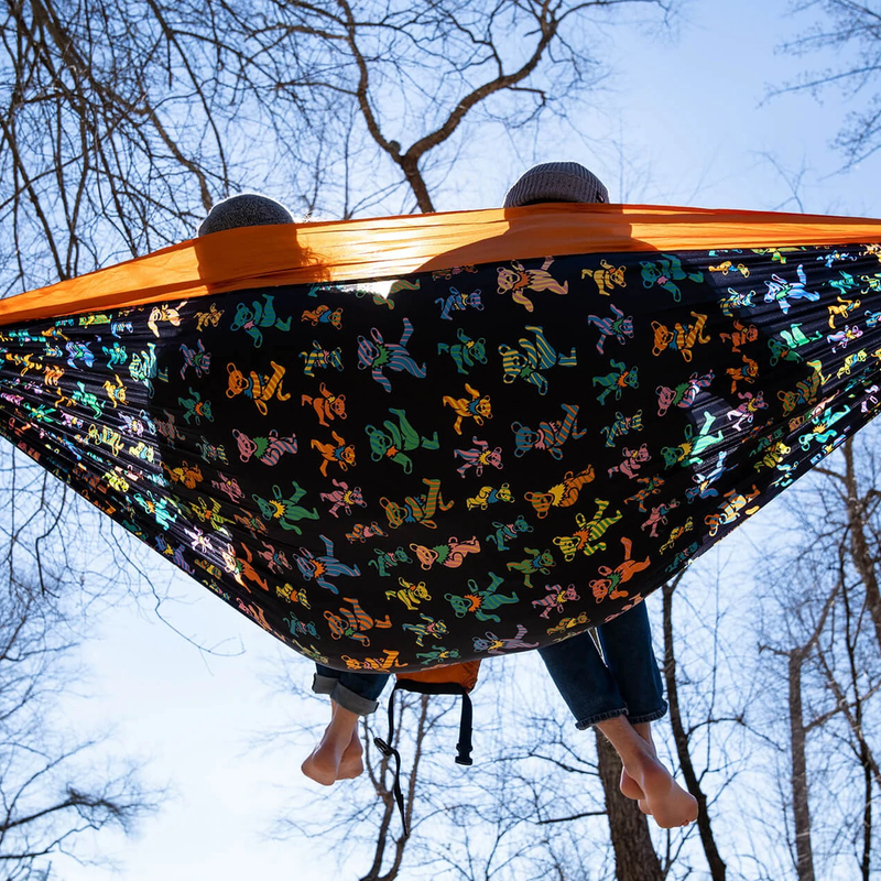 DoubleNest Print Hammock, Eagles Nest Outfitters DoubleNest Print Hammock with two people