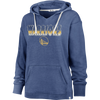 47 Brand Women's Warriors Color Rise Kennedy Hoodie in Cadet Blue