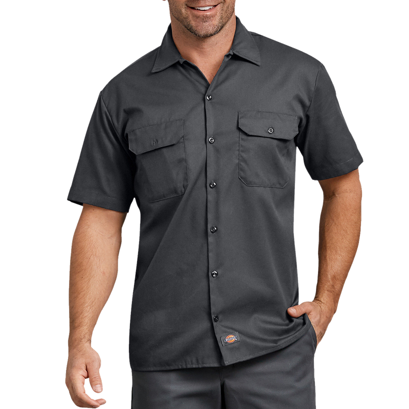 Men's Flex Short Sleeve Twill Work Shirt, Featured Image