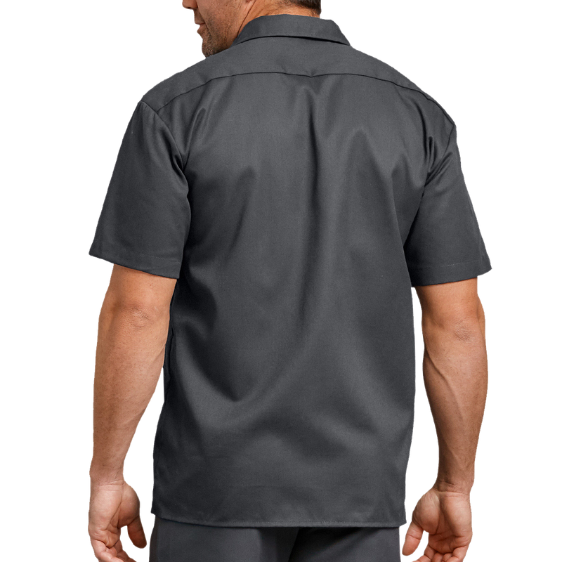 Men's Flex Short Sleeve Twill Work Shirt, Dickies Men's Flex Short Sleeve Twill Work Shirt back