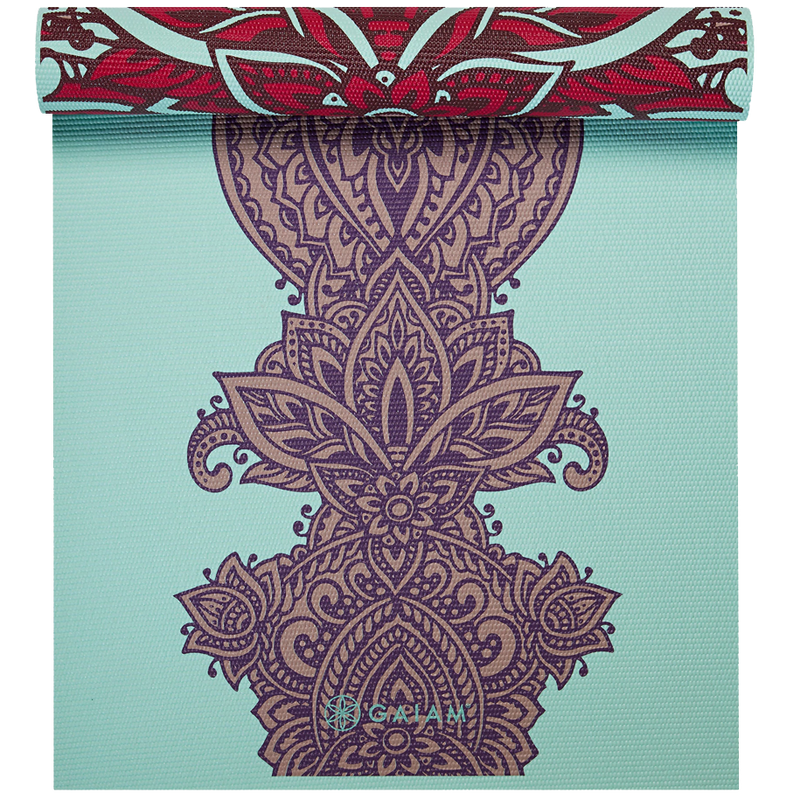 Reversible Yoga Mat Zara Rogue, Gaiam Reversible Yoga Mat Zara Rogue rolled
