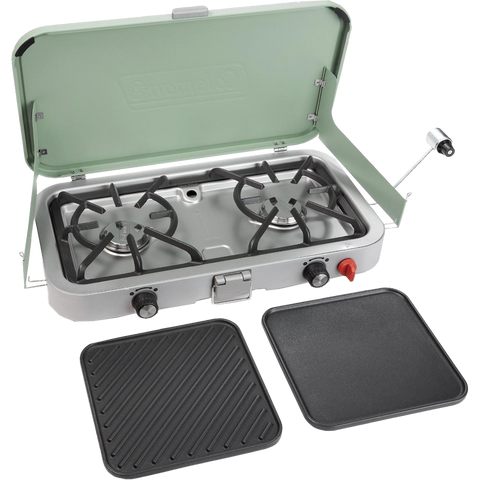 Hike Crew 2-in-1 Portable Gas Camping Stove/grill With Griddle