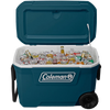 Coleman 316 Series 62 Quart Hard Cooler with drinks