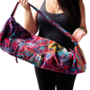 Hugger Mugger Batik Yoga Mat Bag with model
