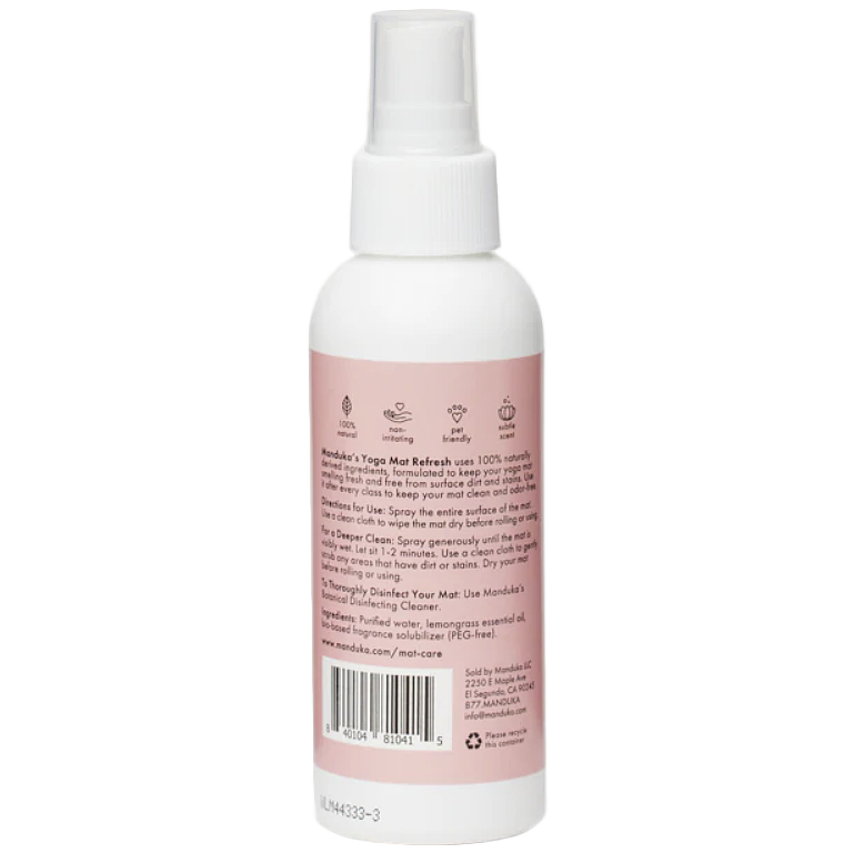 Yoga Mat 4 oz Wash & Refresh, Manduka Yoga Mat 4 oz Wash & Refresh Lemongrass