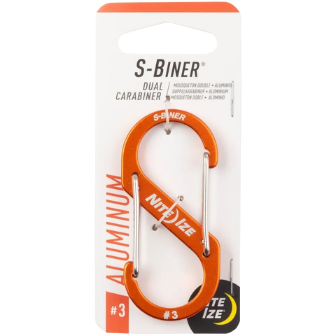 S-Biner Aluminum Dual Carabiner#3 Orange
