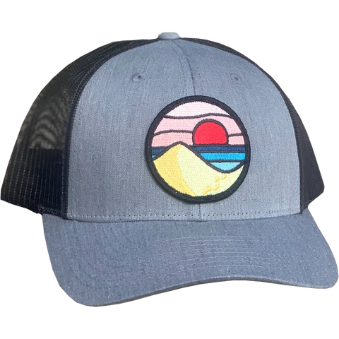 Curved Brim Trucker with Beach Day Patch