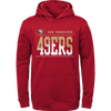 Outerstuff Youth 49ers Play By Play Hoodie in Red
