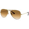 Ray Ban Aviator Polished Gold/Gradient Brown front