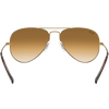 Ray Ban Aviator Polished Gold/Gradient Brown back