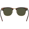Ray Ban Club Master Low Bridge Polished Tortoise/Green back