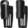 adidas Tiro League Shin Guard in Black/White/Iron Metallic