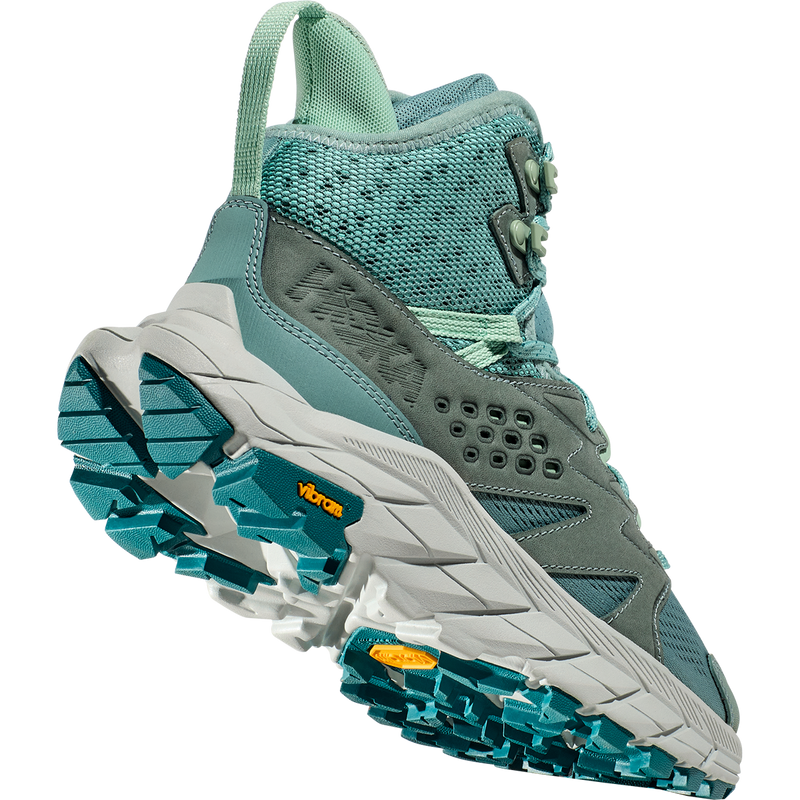 Women's Anacapa Breeze Mid, Hoka Women's Anacapa Breeze Mid heel up
