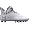 Under Armour Men's Command MC Mid Lacrosse Cleat in White