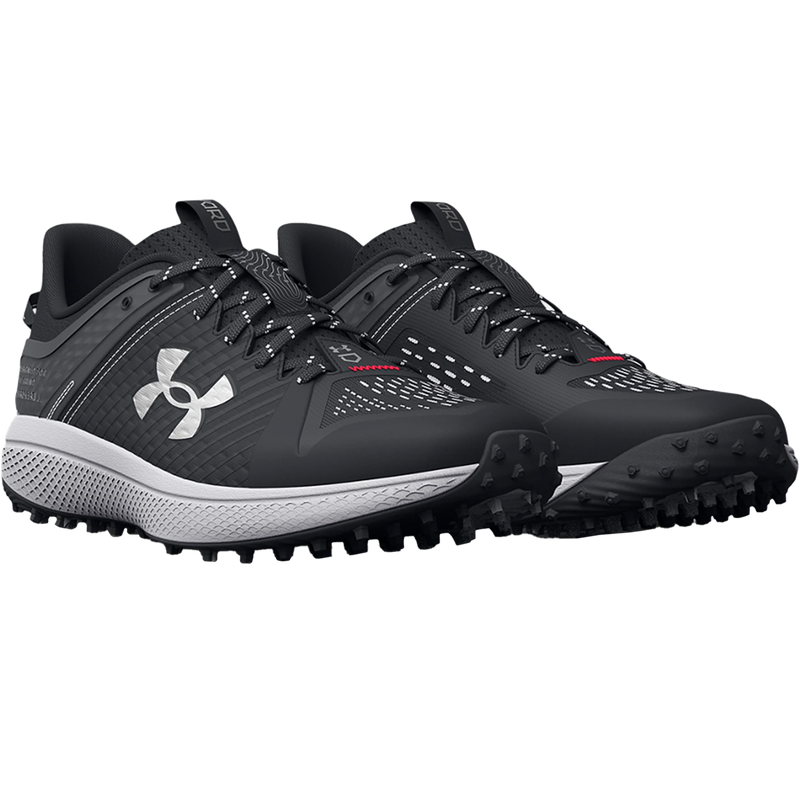 アンダーアーマー メンズ ベースボールシューズ Under Armour Yard Turf Baseball Shoes 野球 スパイク BLACK/WHITE Yard Turf Baseball Shoes – Sports Basement