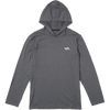 RVCA Sport Vent Long Sleeve Hooded Top in Charcoal Heather