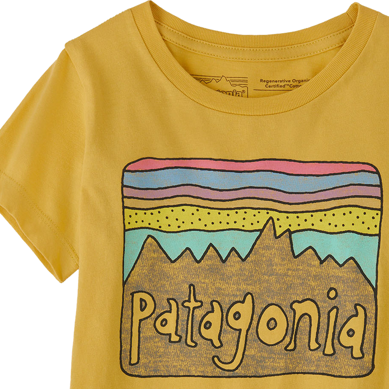Youth Baby Regenerative Organic Cotton Fitz Roy Skies T-Shirt, Patagonia Youth Baby Regenerative Organic Cotton Fitz Roy Skies T-Shirt graphic detail