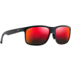 Maui Jim Huelo Matte Black Hawaii Lava front