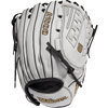 Wilson A1000 V125 12.5" Fastpitch Outfield/Pitcher Closed in White/Black/Blonde