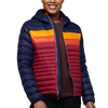 Cotopaxi Women's Fuego Down Hooded Jacket in Maritime/Raspberry