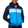 Cotopaxi Women's Fuego Down Hooded Jacket in Maritime/Saltwater