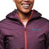 Cotopaxi Women's Teca Calido Hooded Jacket zipper and logo