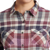 Kuhl Women's Tess Flannel Long Sleeve Shirt collar