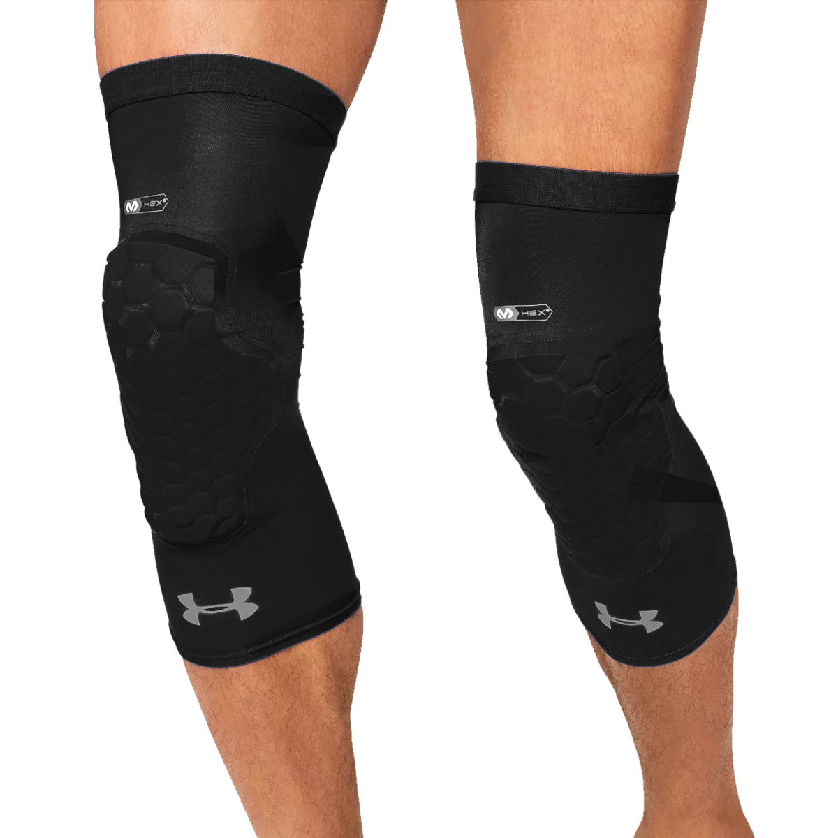 New McDavid Sport Hex Tech Padded Protective Compression Leg Sleeves L/XL