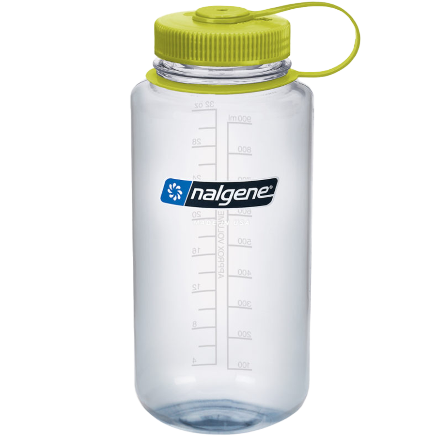 Made Easy Kit Tritan Plastic Water Bottle - Revolutionary Lid, Wide and Narrow Mouth openings - BPA Free Water Bottle, Dishwasher Safe Large (32oz)
