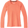 Smartwool Women's Classic Thermal Merino Base Layer Crew in Sunset Coral Heather