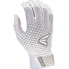 Easton Sports Women's Ghost NX Fastpitch Batting Gloves in White/Silver