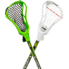 Franklin Sports Youth Lacrosse 2 Stick & Ball Set in Green & White