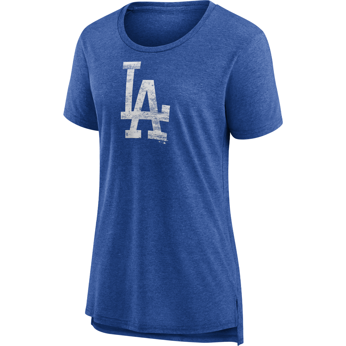 Los Angeles Dodgers Youth Distressed Team Logo T-Shirt - Royal Blue