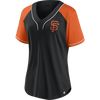 Fanatics Women's Giants Heritage League Diva Shirt in Black/Orange