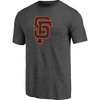 Fanatics Men's Giants Triblend Logo Short Sleeve in Charcoal Heather