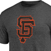 Fanatics Men's Giants Triblend Logo Short Sleeve team logo