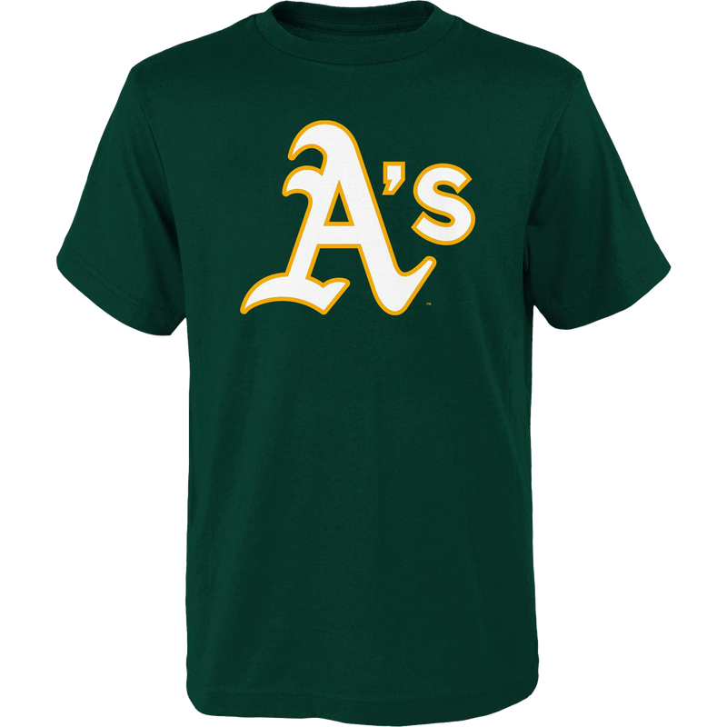 Youth A's Primary Logo Short Sleeve Tee, Featured Image
